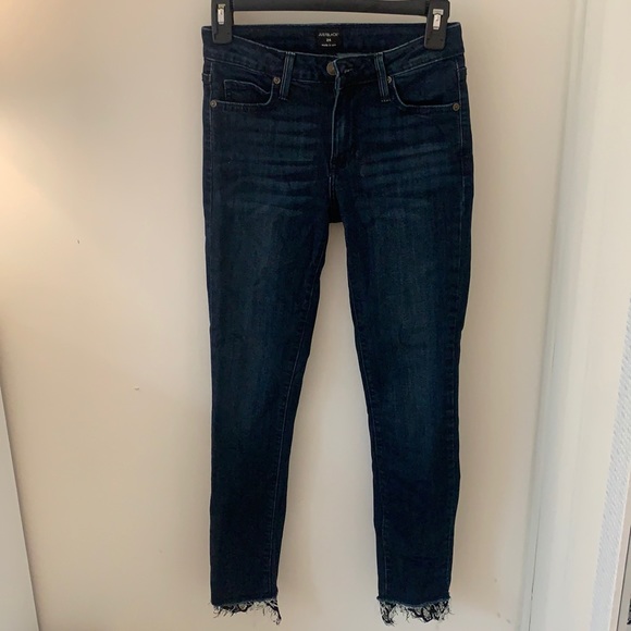 JustBlack Dark Jeans with Lace Trim - Picture 2 of 7